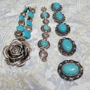 Navajo inspired Turquoise jewelry making beads